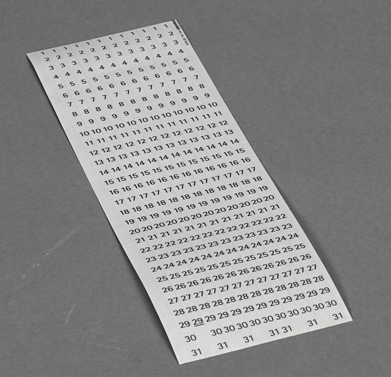 FRANKEN Datumsstreifen transparent für Jahresplaner
