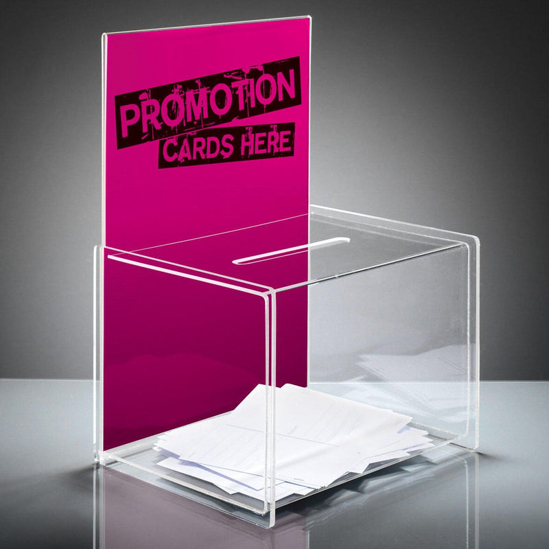 SIGEL glasklar Spendenbox DIN A4