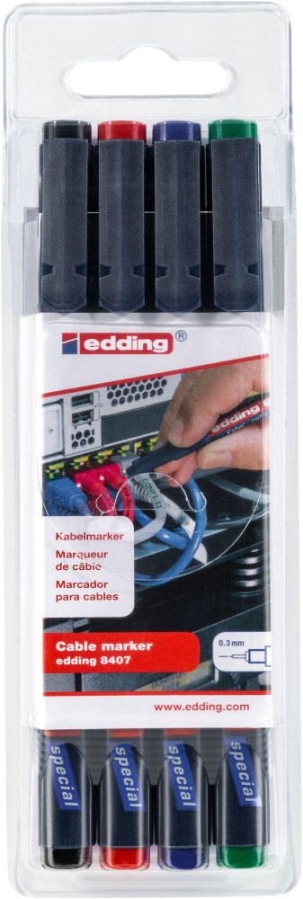 edding Kabelmarker 0.3 mm Mehrfarbig