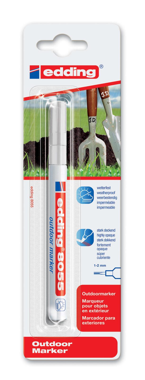 edding 8055 Lackmarker 1.0 - 2.0 mm Weiß