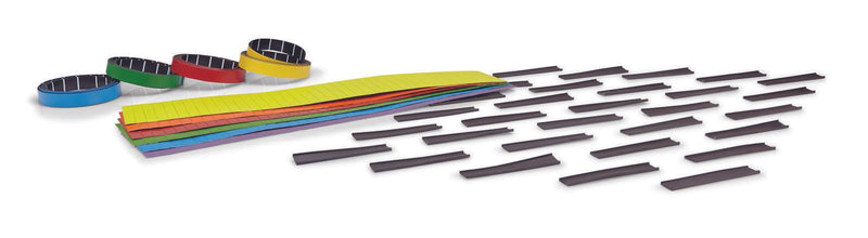 magnetoplan Zubehör-Set farbsortiert (blau, rot gelb, grün) für Organisation, Planung