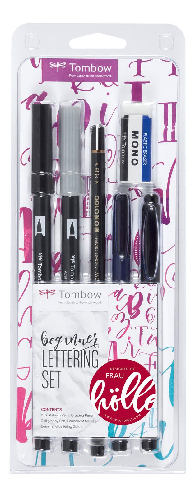 Tombow Handlettering-Set Mehrfarbig 0.8 + 3.3 mm