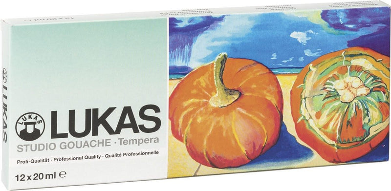 LUKAS Temperafarben 12x 19,0 ml