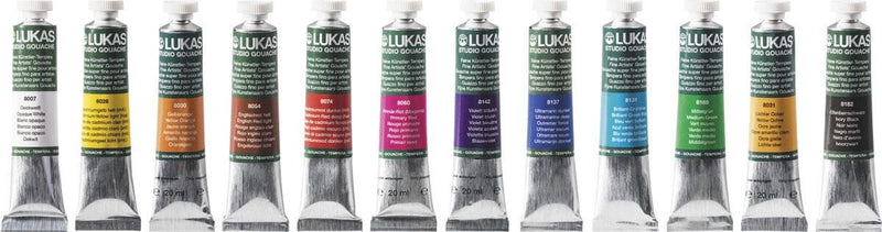 LUKAS Temperafarben 12x 19,0 ml