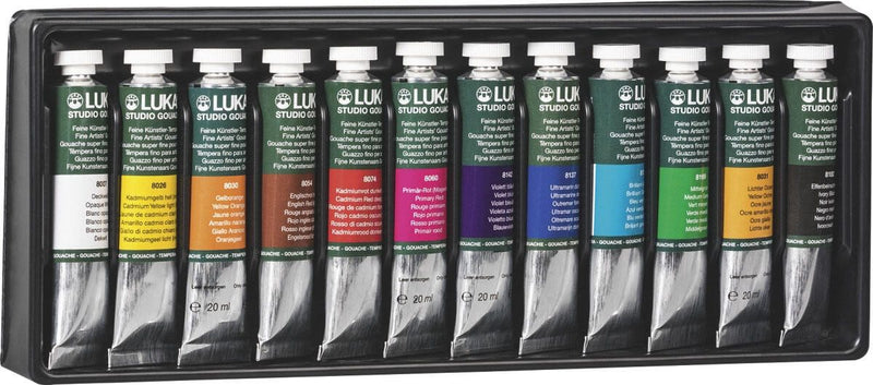 LUKAS Temperafarben 12x 19,0 ml