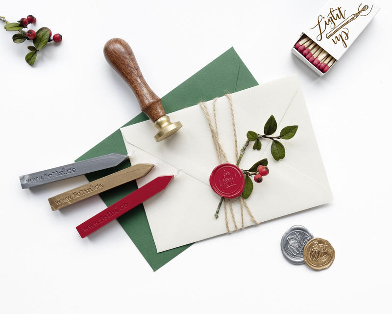 folia Siegel-Set rot, silber, gold