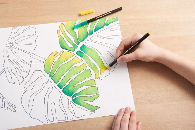edding Brush-Pens Mehrfarbig 0.8 + 3.3 mm