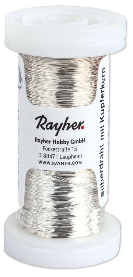 Rayher Basteldraht silber 0.3 mm x 100 m