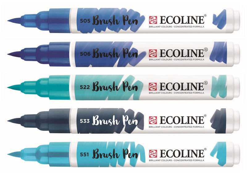 Talens ECOLINE® Brush-Pens Blau 1.0 - 3.0 mm