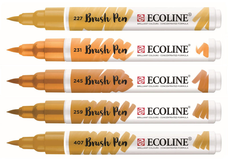 Talens ECOLINE® Brush-Pens Braun 1.0 - 3.0 mm