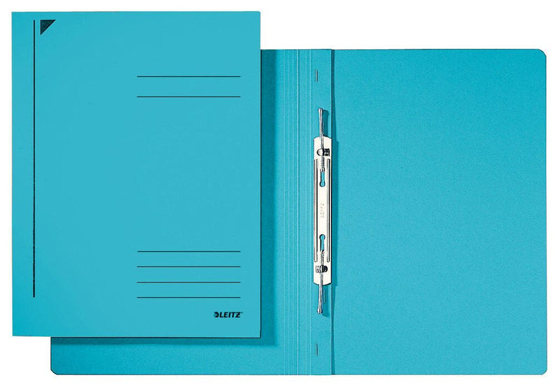 LEITZ Spiralhefter DIN A4 Colorspankarton blau