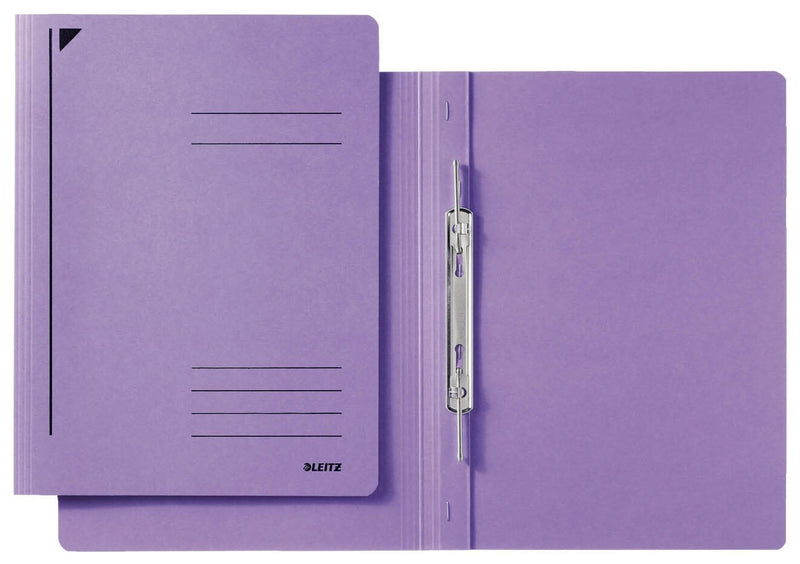 LEITZ Spiralhefter DIN A4 Colorspankarton violett