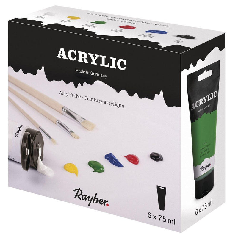 Rayher Acrylfarben farbsortiert