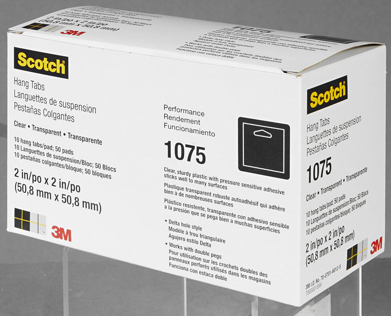 3M Eurolochaufhänger 5.8 cm x 5.8 cm transparent