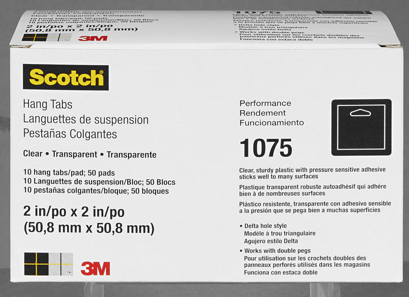 3M Eurolochaufhänger 5.8 cm x 5.8 cm transparent