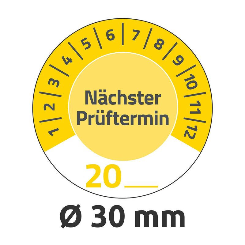 AVERY Zweckform Prüfplaketten 30,0 x 30,0 mm