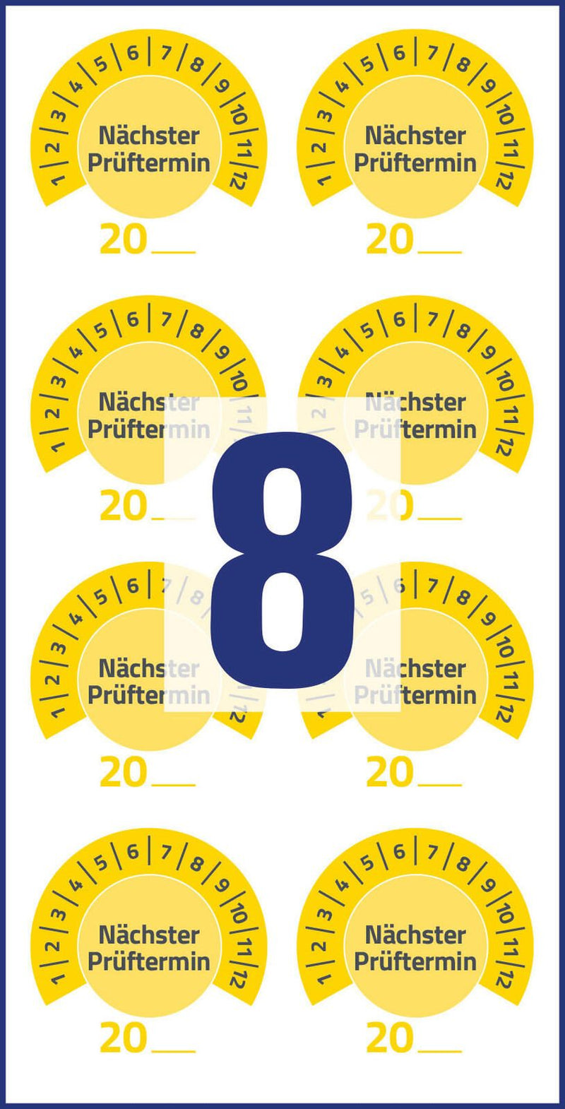 AVERY Zweckform Prüfplaketten 30,0 x 30,0 mm