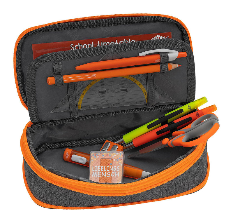 WEDO Schlampermäppchen neonorange/grau