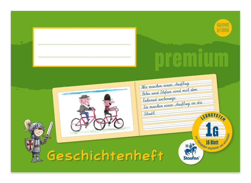 Staufen® Geschichtenheft liniert DIN A5 quer 16 Blätter