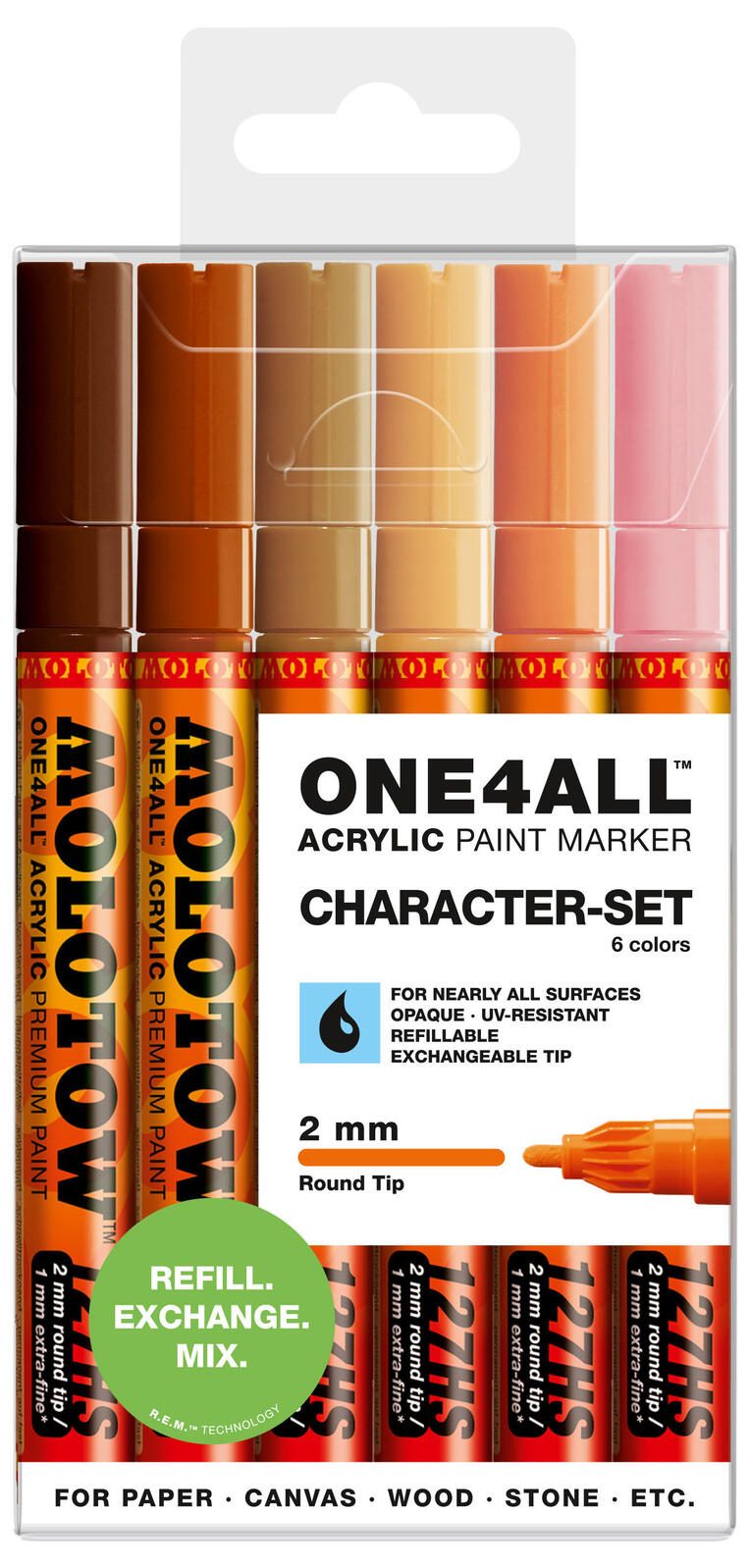 MOLOTOW 127HS Acrylstifte 2.0 mm Mehrfarbig