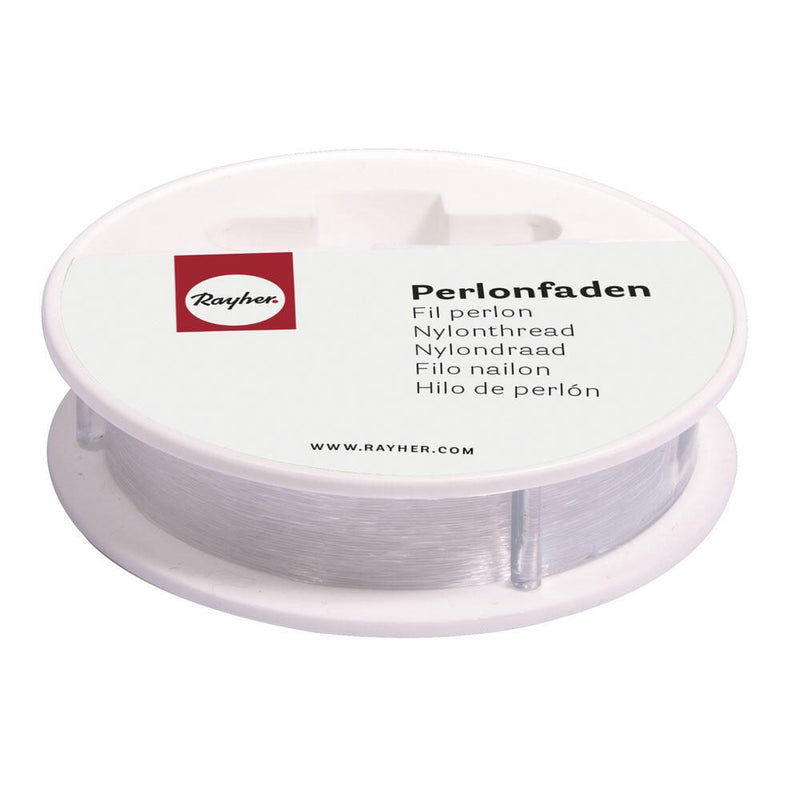 Rayher Perlonfaden 0.7 mm x 25 m transparent