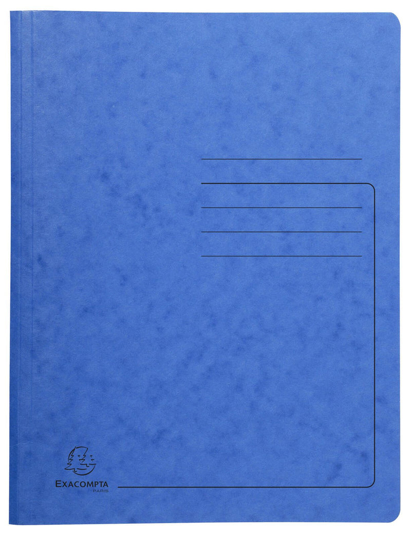 Exacompta Spiralhefter DIN A4 Colorspankarton blau