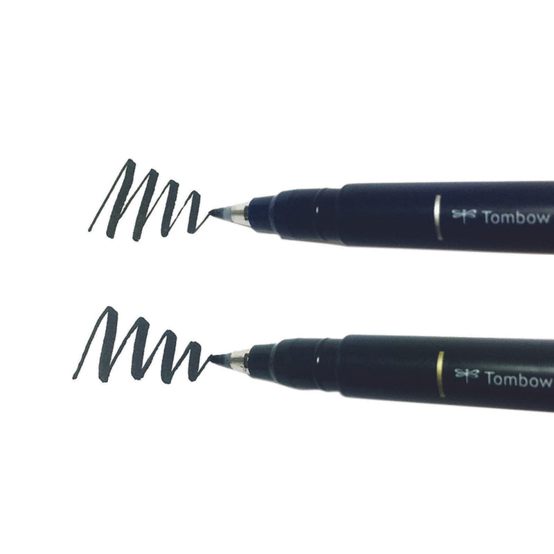 Tombow Brush-Pens Schwarz 1.0 + 3.0 + 5.0 mm