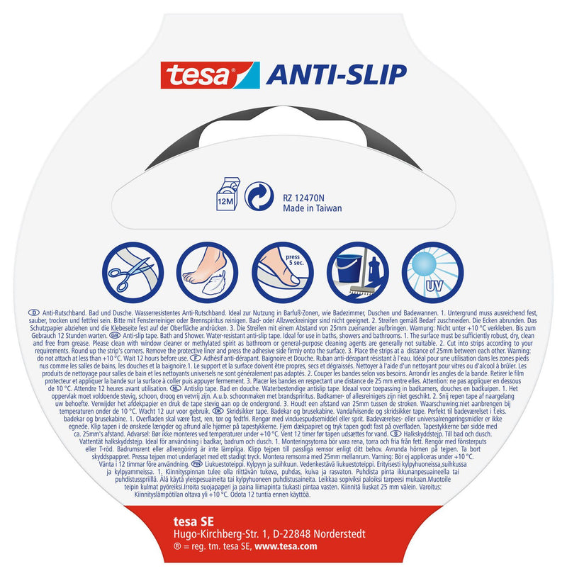 tesa Anti-Rutsch-Band 25 mm x 5 m transparent