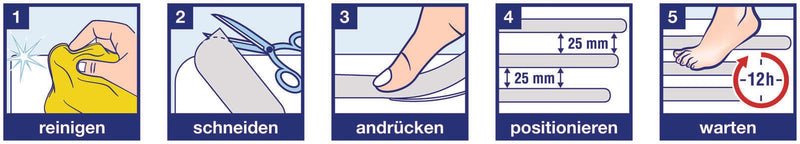 tesa Anti-Rutsch-Band 25 mm x 5 m transparent