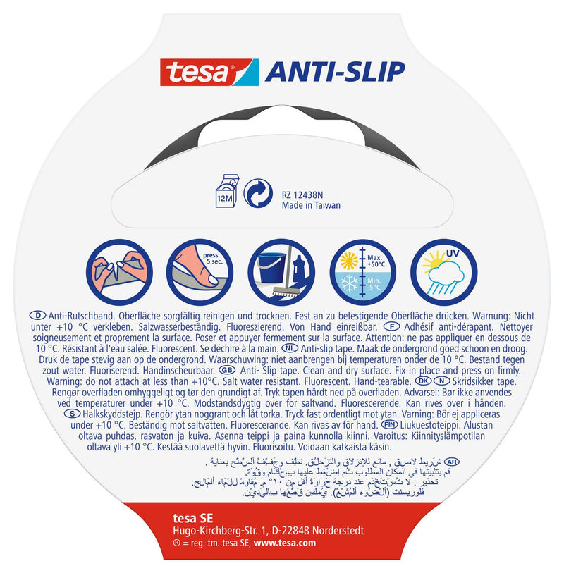 tesa Anti-Rutsch-Band 25 mm x 5 m natur