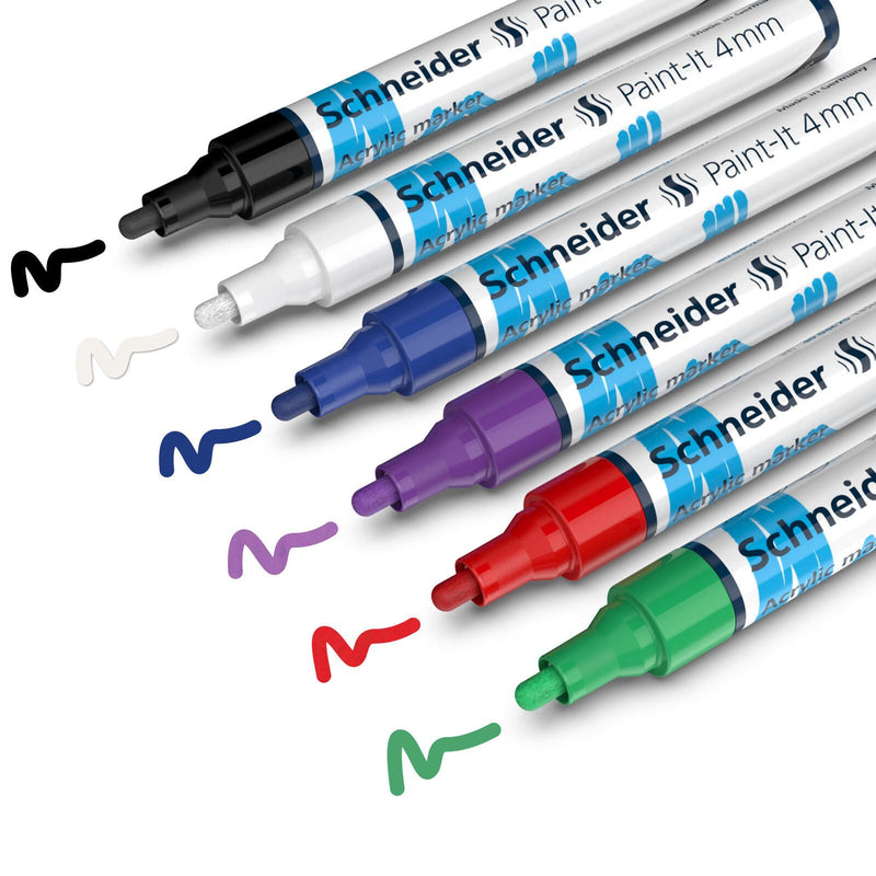 Schneider Paint-It V1 Acrylstifte 4.0 mm Mehrfarbig