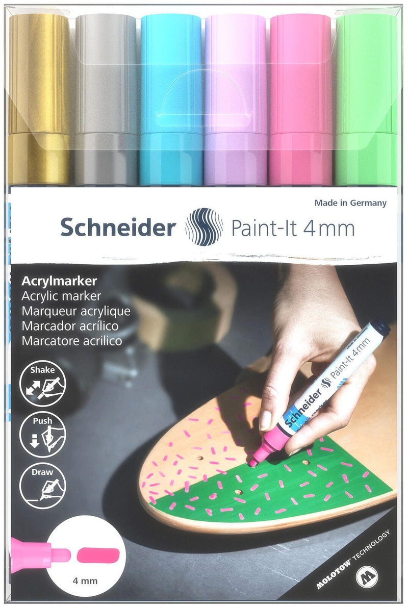 Schneider Paint-It V2 Acrylstifte 4.0 mm Mehrfarbig