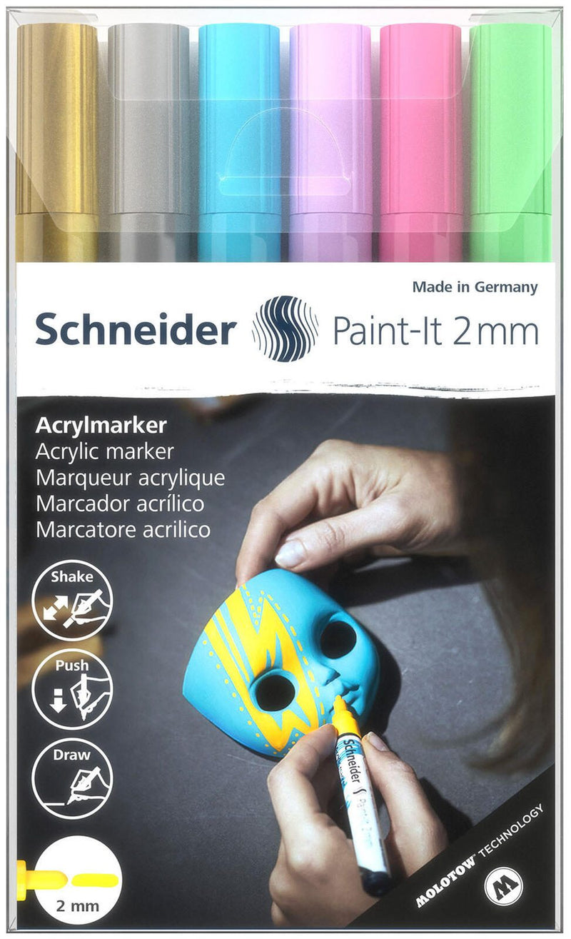 Schneider Paint-It V2 Acrylstifte 2.0 mm Mehrfarbig