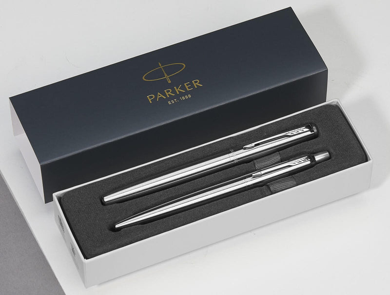 PARKER Schreibset DuoSet Jotter Edelstahl C.C. silber