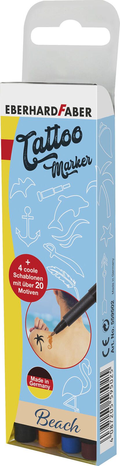 EBERHARD FABER Tattoostifte 1.0 - 5.0 mm Mehrfarbig