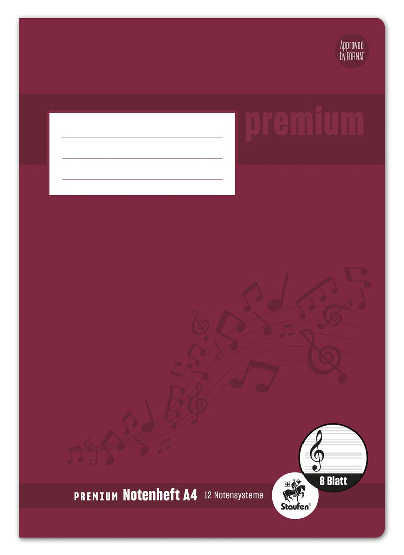 Staufen® Notenheft DIN A4 8 Blatt