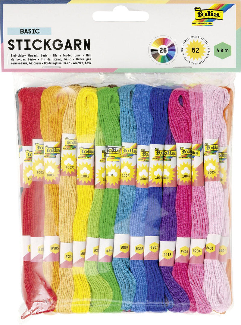 folia Garn Basic 1 mm x 8 m mehrfarbig