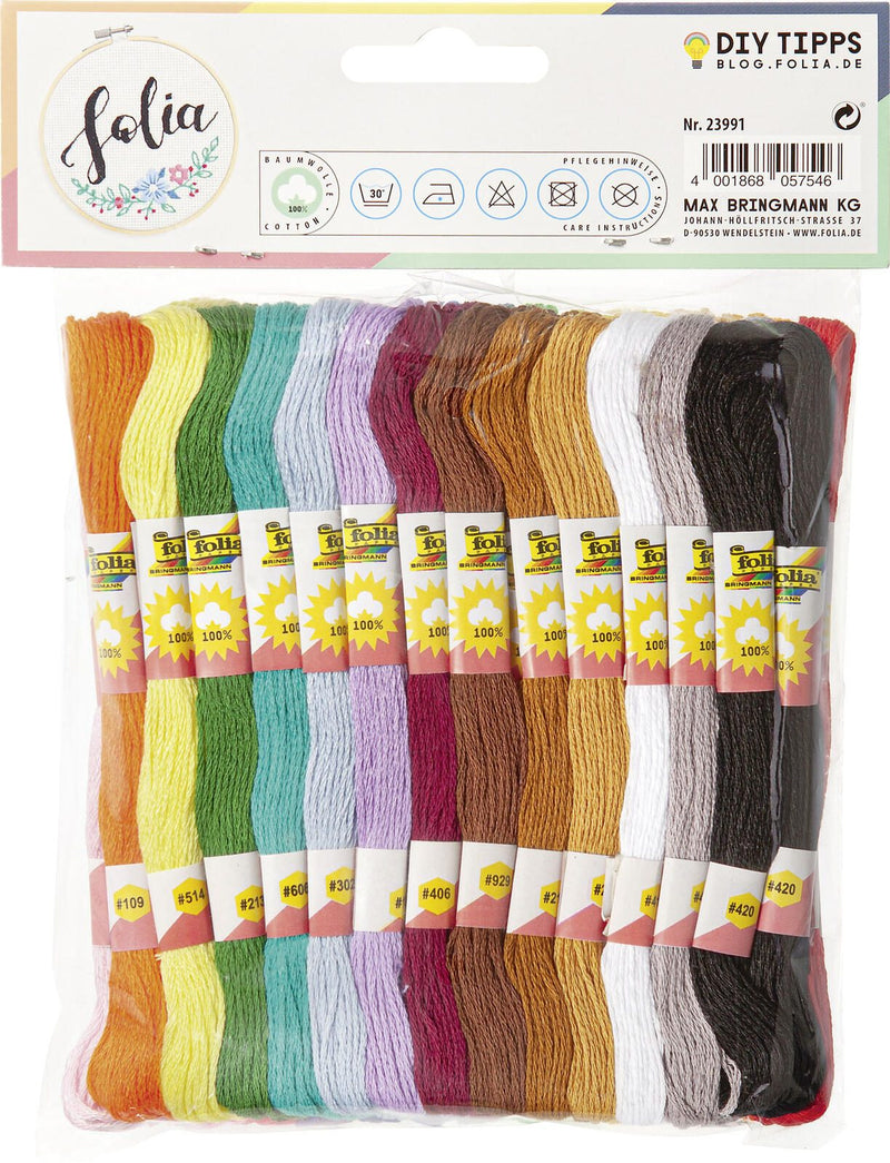 folia Garn Basic 1 mm x 8 m mehrfarbig