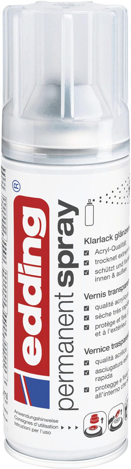 edding Sprühlack transparent glänzend