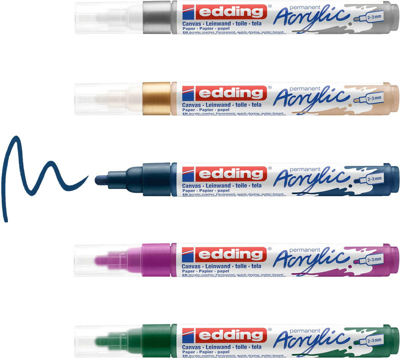 edding festlich Acrylstift 2.0 - 3.0 mm Mehrfarbig