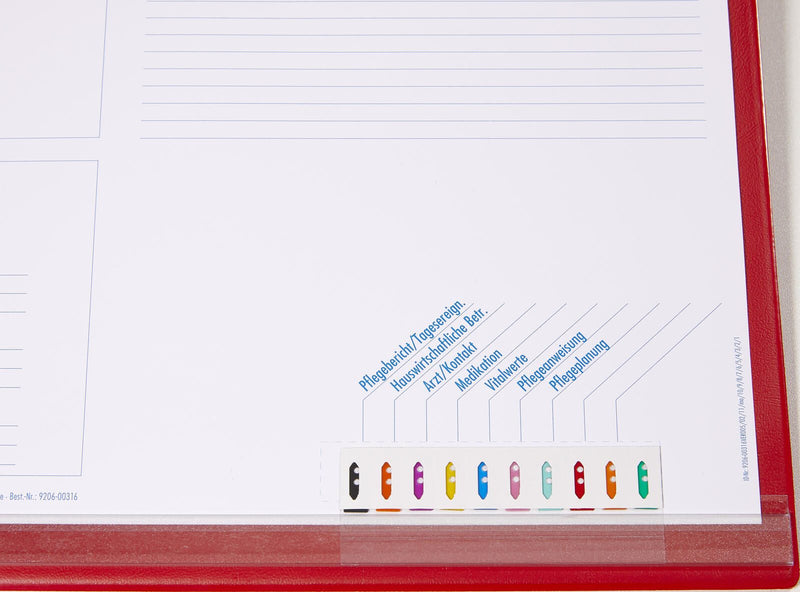 BOI DOKUTECH Signalleisten Kunststoff grün, orange, rot, türkis, rosa, blau, gelb, lila, dunkelorange, schwarz