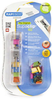 RAPESCO® Supaclip-Spender pink, gelb, blau, grün, orange