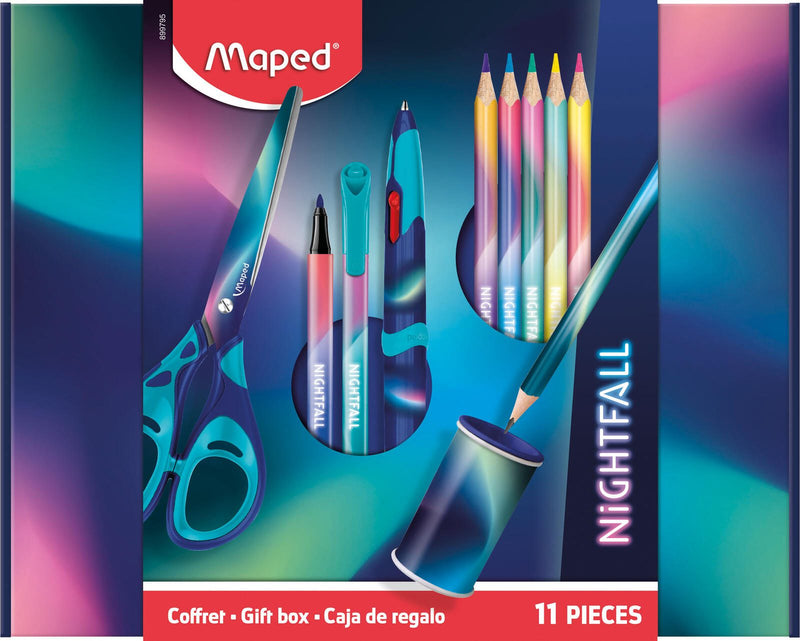 maped Schreibset NIGHTFALL bunt