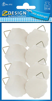 AVERY Zweckform Bildaufhänger selbstklebend 30 mm x 30 mm weiß