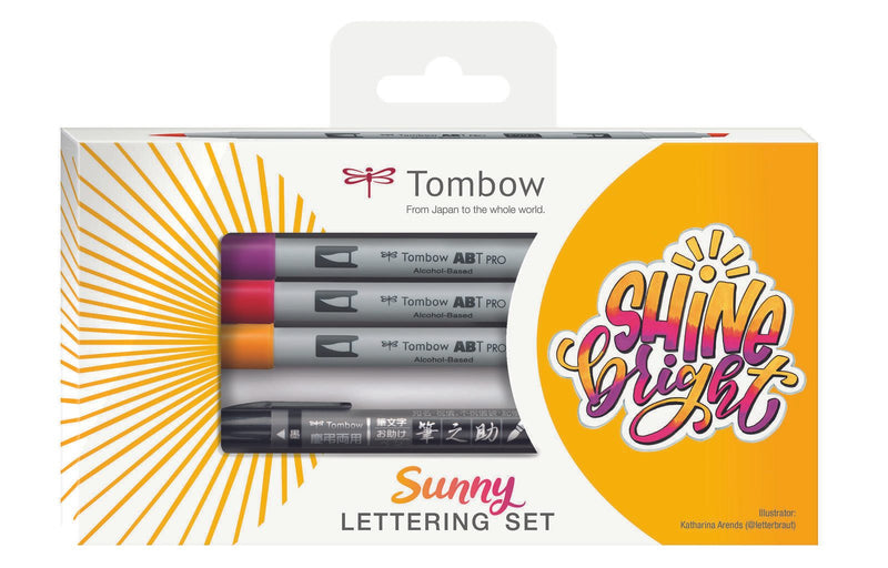 Tombow Schreibset Sunny Lettering farbsortiert