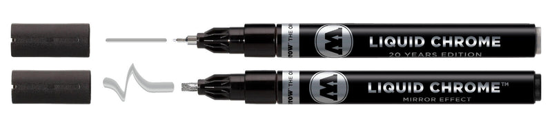 MOLOTOW Liquid Chrome Acrylstifte 1.0 - 3.0 mm Chrom