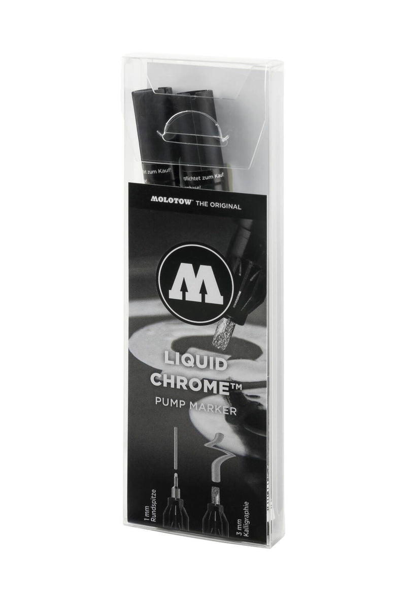 MOLOTOW Liquid Chrome Acrylstifte 1.0 - 3.0 mm Chrom