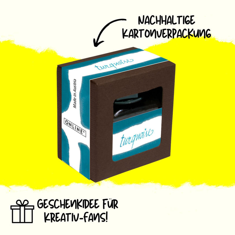 ONLINE® Tintenfass türkis-blau