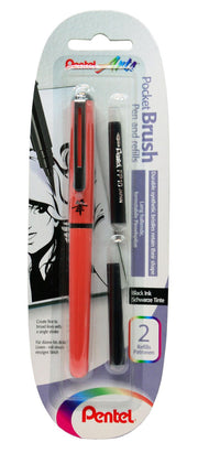 Pentel Brush-Pen Schwarz 0.35 mm