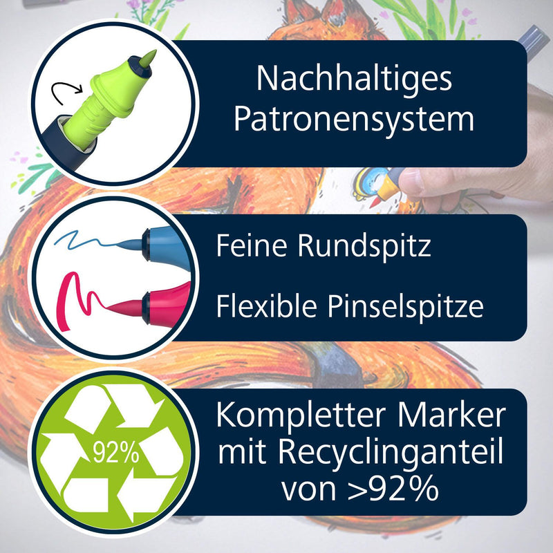 Schneider Brush-Pens Mehrfarbig